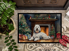 Load image into Gallery viewer, Old English Sheepdog Cozy Christmas Doormat-24x36 Indoor / Outdoor Rug | Made in USA