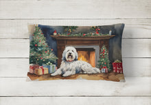 Load image into Gallery viewer, Old English Sheepdog Cozy Christmas Throw Pillow