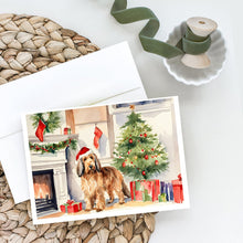 Load image into Gallery viewer, Otterhound Cozy Christmas Greeting Cards - Blank Note Cards – 8-Pack of Artist-Designed Cards with Envelopes