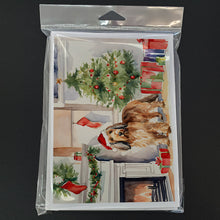 Load image into Gallery viewer, Otterhound Cozy Christmas Greeting Cards - Blank Note Cards – 8-Pack of Artist-Designed Cards with Envelopes