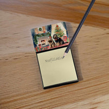 Load image into Gallery viewer, Otterhound Cozy Christmas Sticky Note Holder- Refiilable Desk Accessory Note Pad