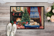 Load image into Gallery viewer, Pekingese Cozy Christmas Doormat - 18X27 Indoor / Outdoor Rug | Made in USA