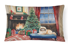 Load image into Gallery viewer, Pekingese Cozy Christmas Throw Pillow