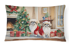 Load image into Gallery viewer, Pekingese Cozy Christmas Throw Pillow