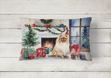 Load image into Gallery viewer, Pomeranian Cozy Christmas Throw Pillow