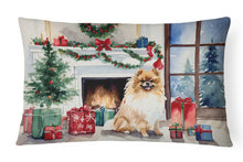 Load image into Gallery viewer, Pomeranian Cozy Christmas Throw Pillow