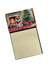 Load image into Gallery viewer, Pomeranian Cozy Christmas Sticky Note Holder- Refiilable Desk Accessory Note Pad