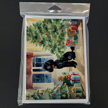 Load image into Gallery viewer, Poodle Cozy Christmas Greeting Cards - Blank Note Cards – 8-Pack of Artist-Designed Cards with Envelopes