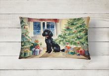 Load image into Gallery viewer, Poodle Cozy Christmas Throw Pillow