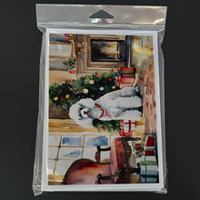Load image into Gallery viewer, Poodle Cozy Christmas Greeting Cards - Blank Note Cards – 8-Pack of Artist-Designed Cards with Envelopes