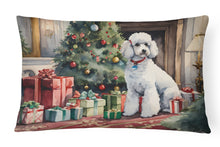 Load image into Gallery viewer, Poodle Cozy Christmas Throw Pillow