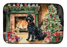 Load image into Gallery viewer, Portuguese Water Dog Cozy Christmas Dish Drying Mat