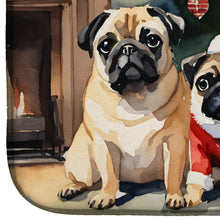 Load image into Gallery viewer, Pug Cozy Christmas Dish Drying Mat
