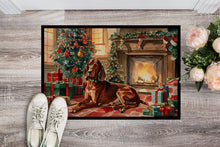 Load image into Gallery viewer, Redbone Coonhound Cozy Christmas Doormat