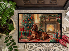 Load image into Gallery viewer, Redbone Coonhound Cozy Christmas Doormat