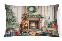 Load image into Gallery viewer, Rhodesian Ridgeback Cozy Christmas Throw Pillow