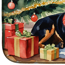 Load image into Gallery viewer, Rottweiler Cozy Christmas Dish Drying Mat