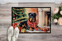 Load image into Gallery viewer, Rottweiler Cozy Christmas Doormat-24x36 Indoor / Outdoor Rug | Made in USA
