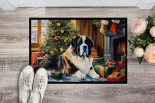 Load image into Gallery viewer, Saint Bernard Cozy Christmas Doormat