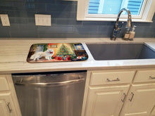 Load image into Gallery viewer, Samoyed Cozy Christmas Dish Drying Mat