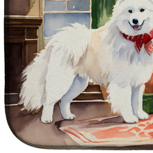 Load image into Gallery viewer, Samoyed Cozy Christmas Dish Drying Mat