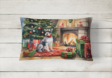 Load image into Gallery viewer, Schnauzer Cozy Christmas Throw Pillow