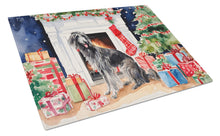 Load image into Gallery viewer, Scottish Deerhound Cozy Christmas Glass Cutting Boards – Durable, Decorative Kitchen Art Large