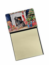 Load image into Gallery viewer, Scottish Deerhound Cozy Christmas Sticky Note Holder- Refiilable Desk Accessory Note Pad