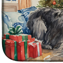 Load image into Gallery viewer, Scottish Deerhound Cozy Christmas Dish Drying Mat