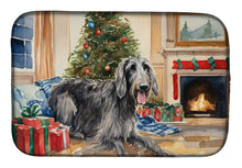 Load image into Gallery viewer, Scottish Deerhound Cozy Christmas Dish Drying Mat