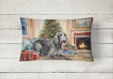 Load image into Gallery viewer, Scottish Deerhound Cozy Christmas Throw Pillow