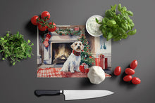 Load image into Gallery viewer, Sealyham Terrier Cozy Christmas Glass Cutting Boards – Durable, Decorative Kitchen Art Large