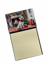 Load image into Gallery viewer, Sealyham Terrier Cozy Christmas Sticky Note Holder- Refiilable Desk Accessory Note Pad