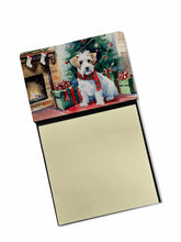 Load image into Gallery viewer, Sealyham Terrier Cozy Christmas Sticky Note Holder- Refiilable Desk Accessory Note Pad