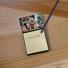 Load image into Gallery viewer, Shar Pei Cozy Christmas Sticky Note Holder- Refiilable Desk Accessory Note Pad