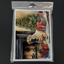 Load image into Gallery viewer, Shar Pei Cozy Christmas Greeting Cards - Blank Note Cards – 8-Pack of Artist-Designed Cards with Envelopes
