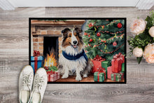 Load image into Gallery viewer, Sheltie Cozy Christmas Doormat - 18X27 Indoor / Outdoor Rug | Made in USA