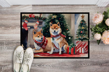 Load image into Gallery viewer, Shiba Inu Cozy Christmas Doormat-24x36 Indoor / Outdoor Rug | Made in USA