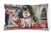 Load image into Gallery viewer, Shiba Inu Cozy Christmas Throw Pillow