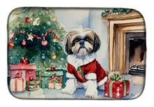 Load image into Gallery viewer, Shih Tzu Cozy Christmas Dish Drying Mat