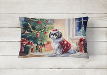 Load image into Gallery viewer, Shih Tzu Cozy Christmas Throw Pillow