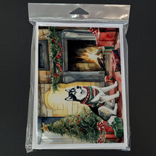 Load image into Gallery viewer, Siberian Husky Cozy Christmas Greeting Cards - Blank Note Cards – 8-Pack of Artist-Designed Cards with Envelopes
