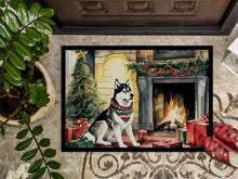 Load image into Gallery viewer, Siberian Husky Cozy Christmas Doormat-24x36 Indoor / Outdoor Rug | Made in USA