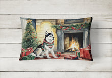 Load image into Gallery viewer, Siberian Husky Cozy Christmas Throw Pillow