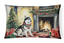 Load image into Gallery viewer, Siberian Husky Cozy Christmas Throw Pillow