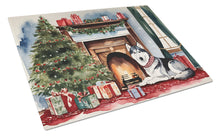 Load image into Gallery viewer, Siberian Husky Cozy Christmas Glass Cutting Boards – Durable, Decorative Kitchen Art Large
