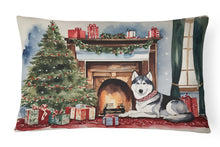 Load image into Gallery viewer, Siberian Husky Cozy Christmas Throw Pillow