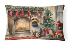 Load image into Gallery viewer, Silky Terrier Cozy Christmas Throw Pillow