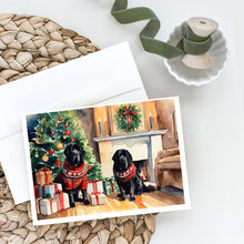 Load image into Gallery viewer, Tibetan Mastiff Cozy Christmas Greeting Cards - Blank Note Cards – 8-Pack of Artist-Designed Cards with Envelopes