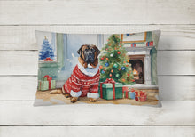 Load image into Gallery viewer, Tibetan Mastiff Cozy Christmas Throw Pillow